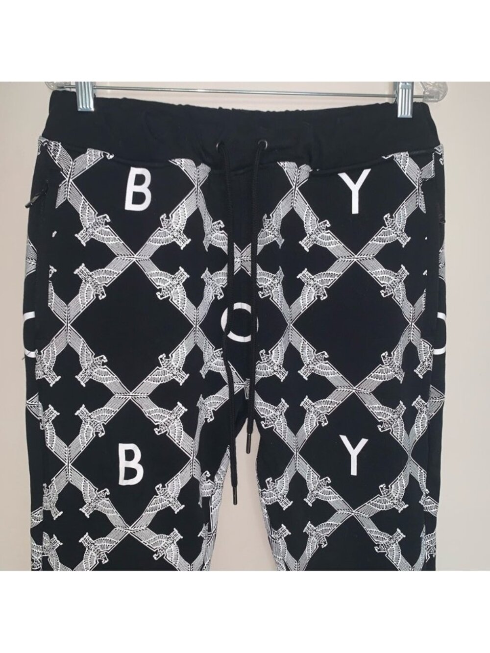 Boy London Rare Monogram Black White Sweat Pants Joggers M - Picture 8 of 15